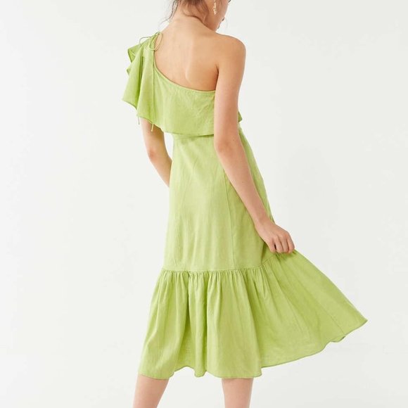 uo carmen ruched midi dress Urban Outfitters | Dresses | Urban Outfitters Uo Carmen Ruched Midi Dress Cream Puff Sleeve Cotton S